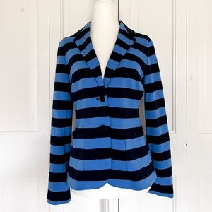 Size Petite Talbots Women’s Blue & Navy Striped Blazer